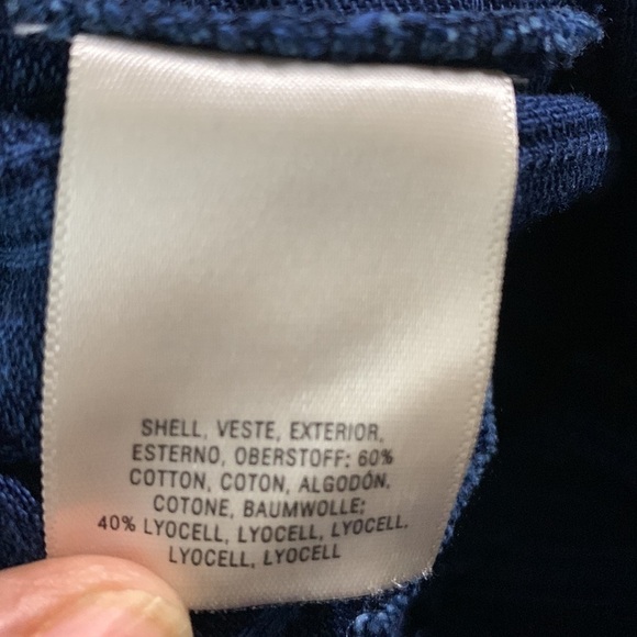 Ettiwa Anthropologie Denim Stripe Wide Leg Zip Back Jumpsuit XS - Picture 4 of 8